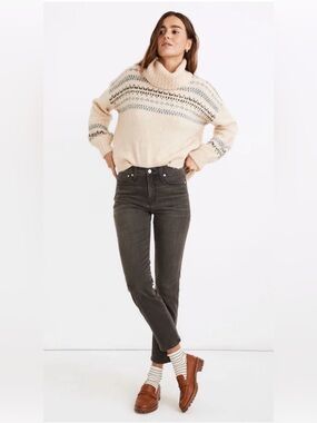Madewell Mid-Rise Stovepipe Jeans in Bridley Wash